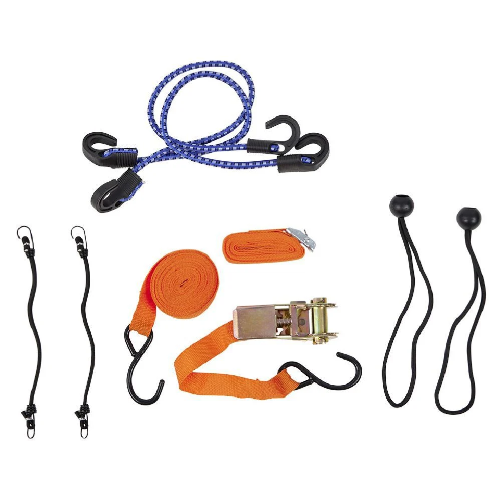 Set d'arrimage avec sangles et tendeurs