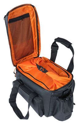 Sacoche de Porte-Bagage Basil Miles Tarpaulin Trunkbag XL Pro MIK 36L Noir Orange