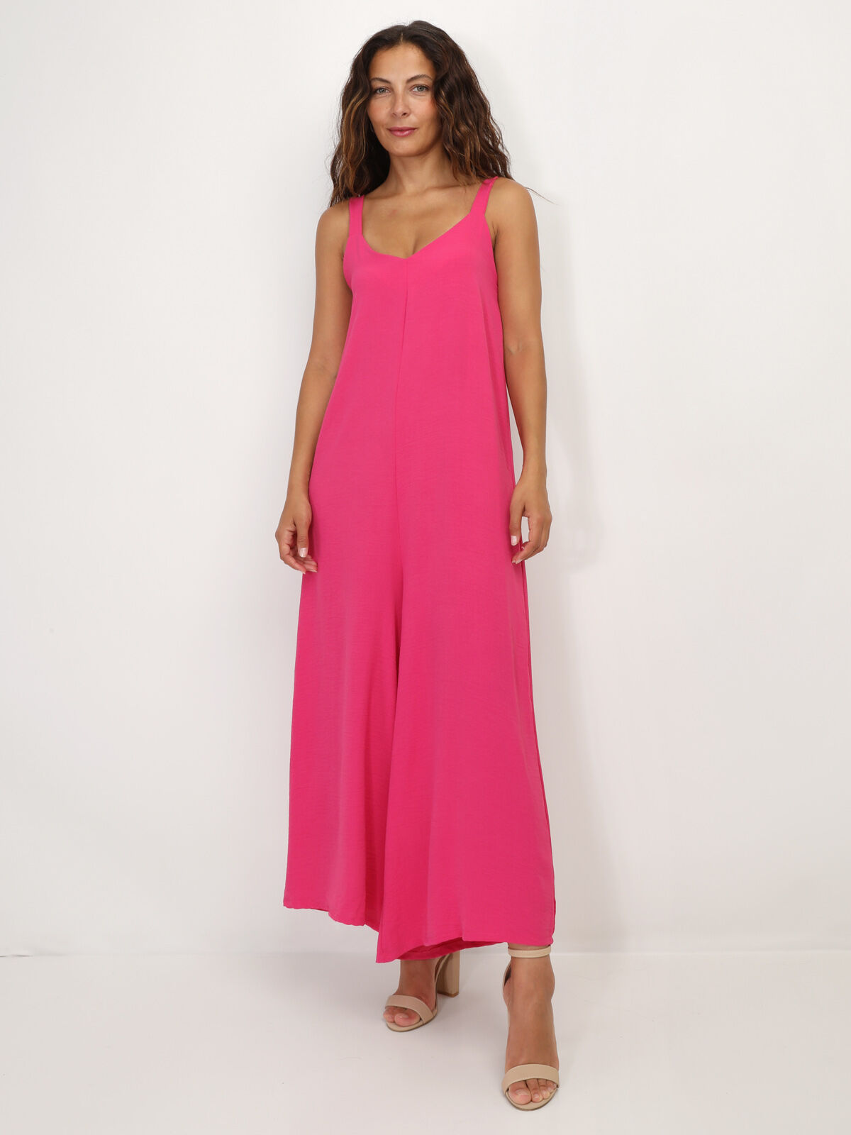 Combinaison fluide oversize- Fuchsia