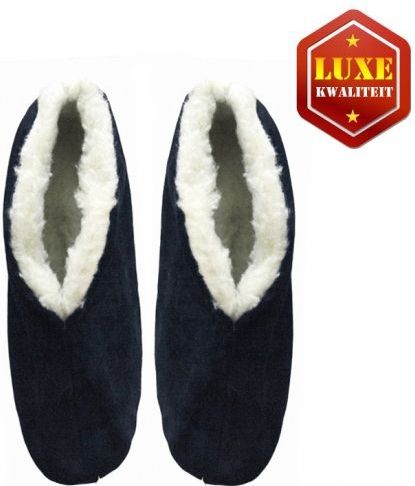 Bernardino - Spaanse Sloffen - Blauw - Suede