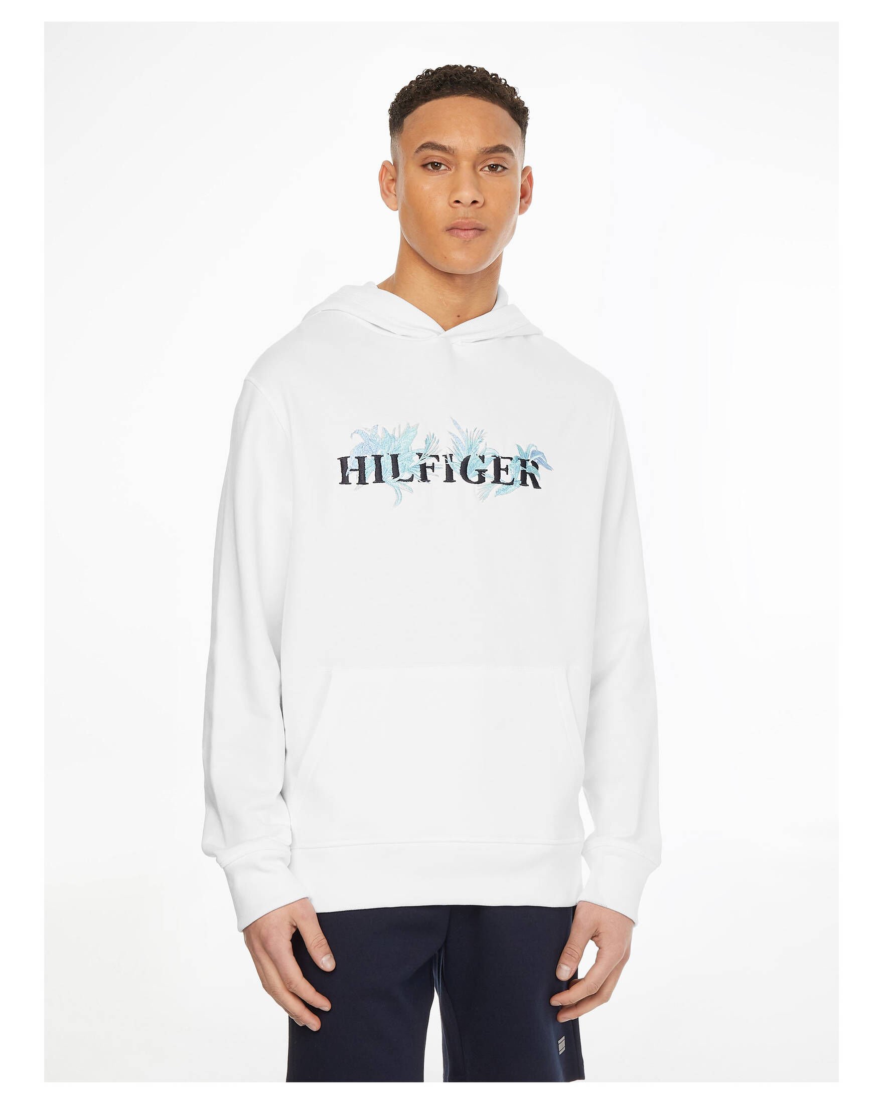 Tommy Hilfiger| Herren Hoodie PALM FLORAL EMBRO
