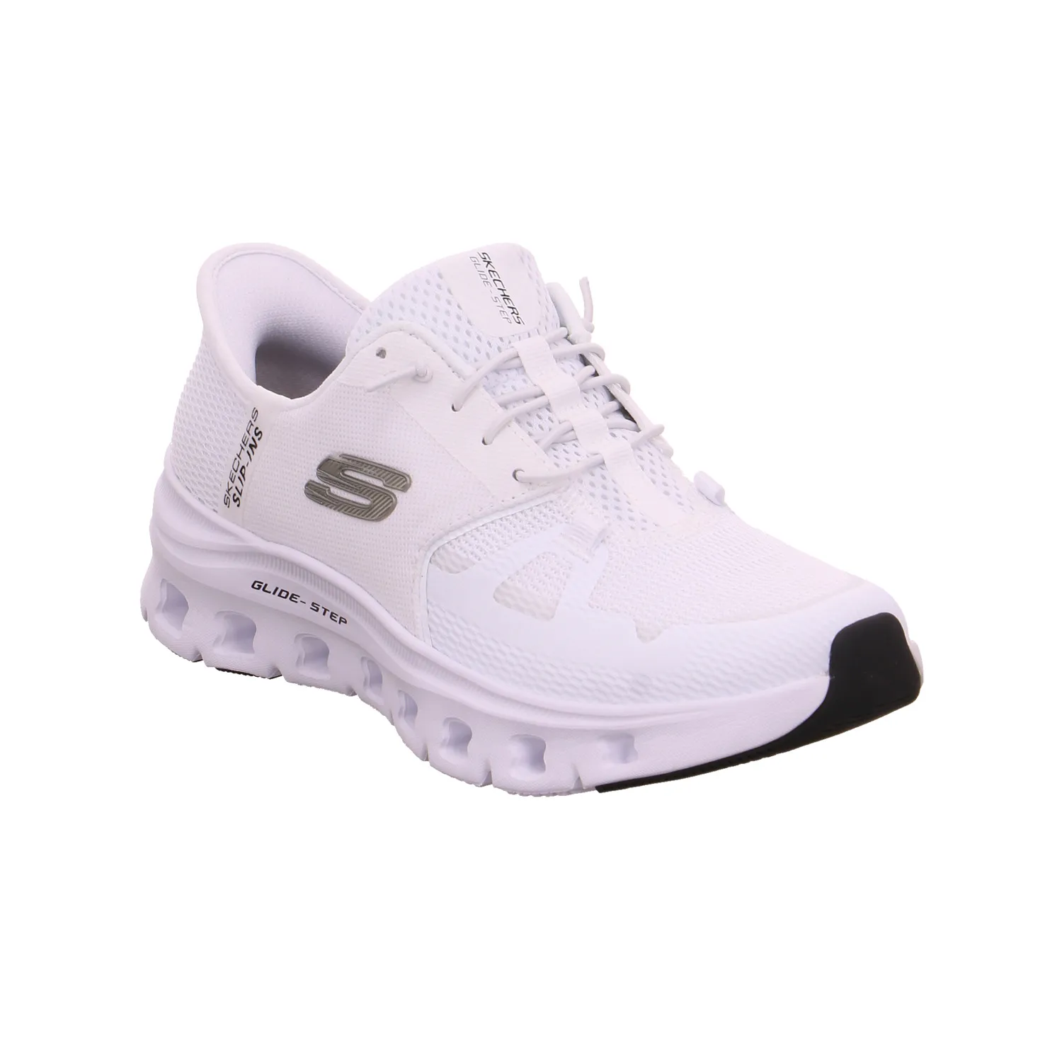 SKECHERS Sneaker Weiss Textil