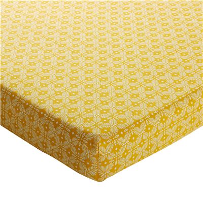Linge de lit motif citrons et oiseaux – BECQUET CRÉATION