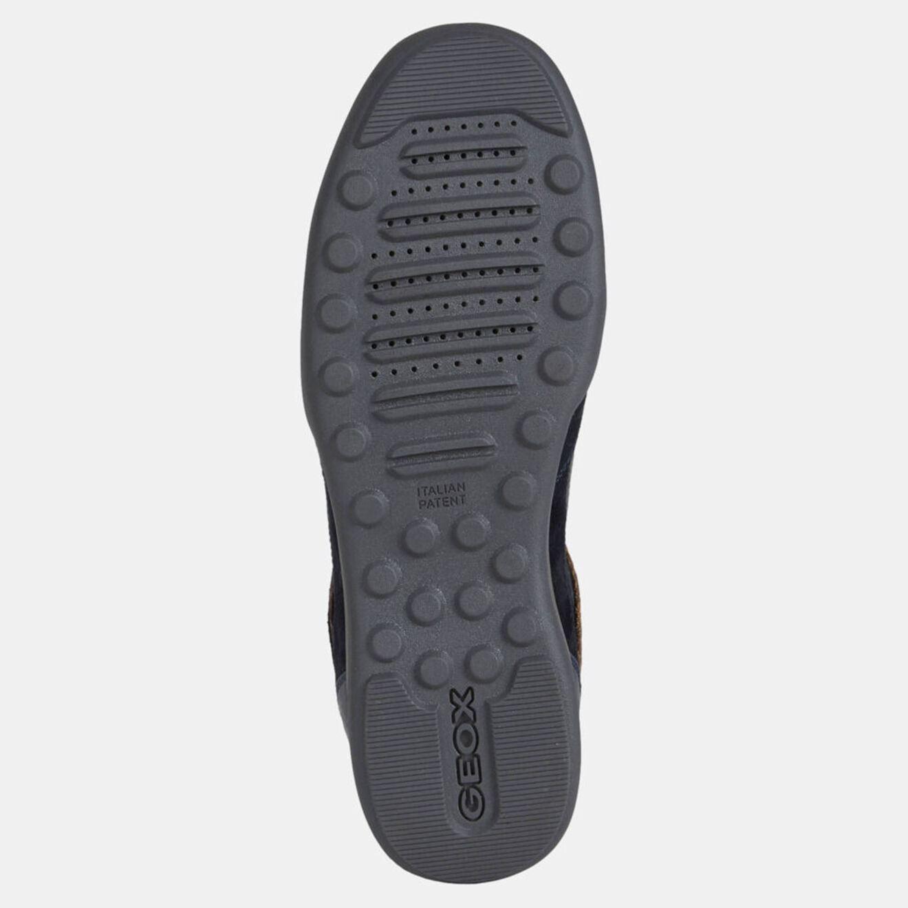 Geox Baskets en Cuir et Velours de Cuir Metodo bleu marine