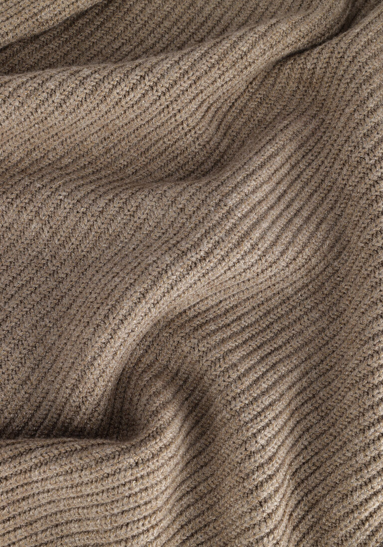 OBJECT bruine object trui malena l/s ruffle pullover