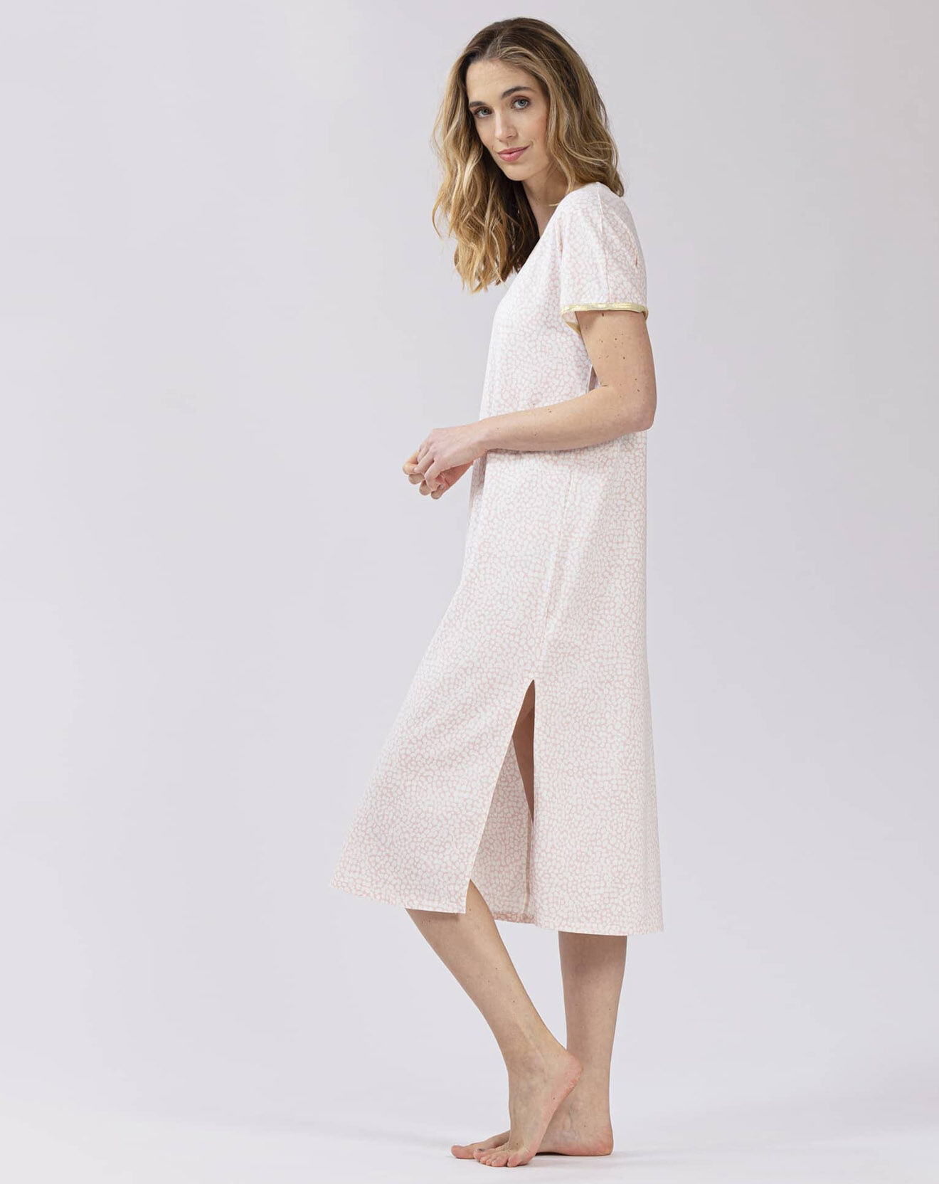 Le Chat Chemise de nuit Lovinyou rose/écru