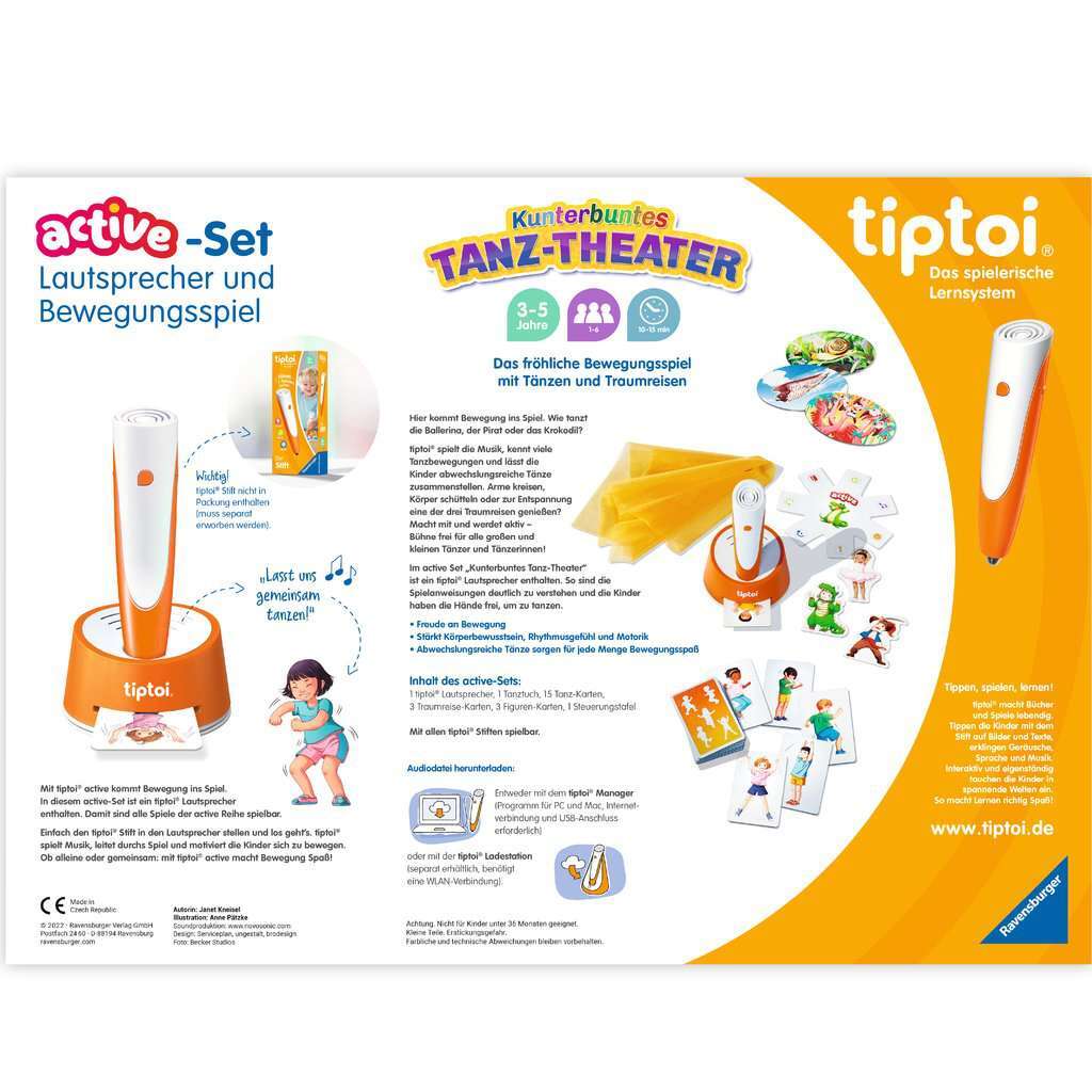 Ravensburger Spiel tiptoi® ACTIVE Set Kunterbuntes Tanz-Theater