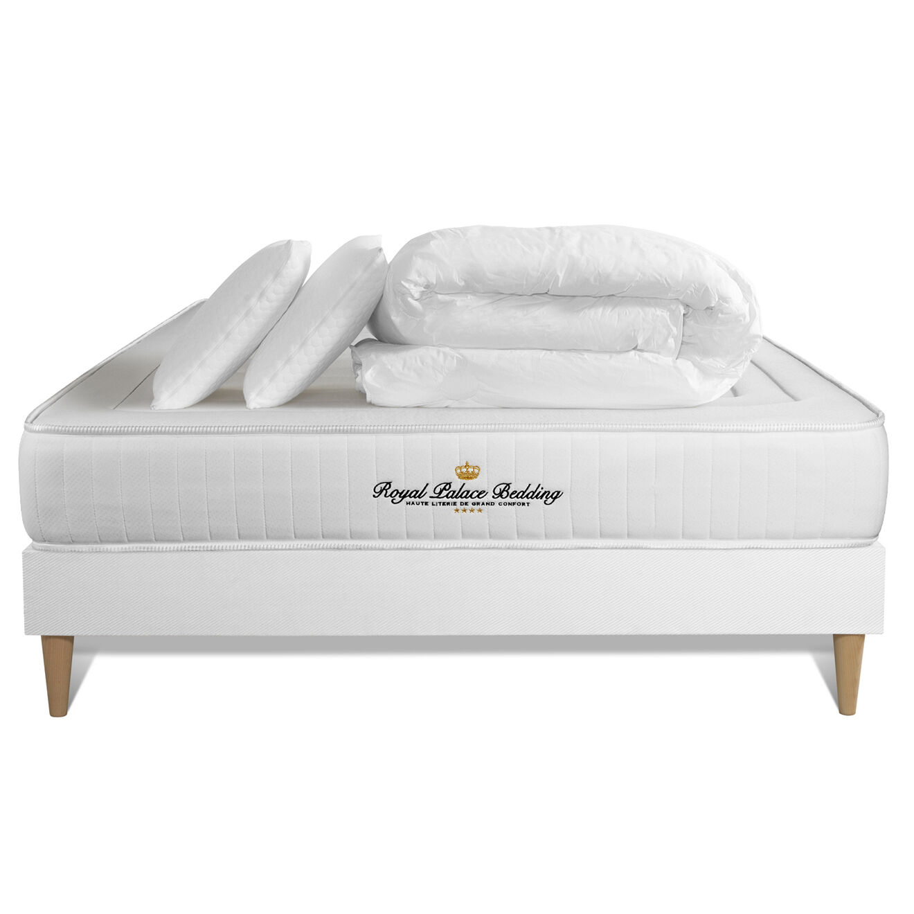 Royal Palace Bedding Pack dodo 5 pièces Nottingham blanc - 140x190 cm