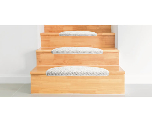 Traptredeset, effen beige, halfrond, 20x65 cm, 15 stuks