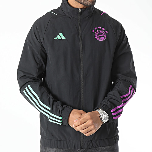 Veste Zippée A Bandes Bayern Munich IB1563 Noir
