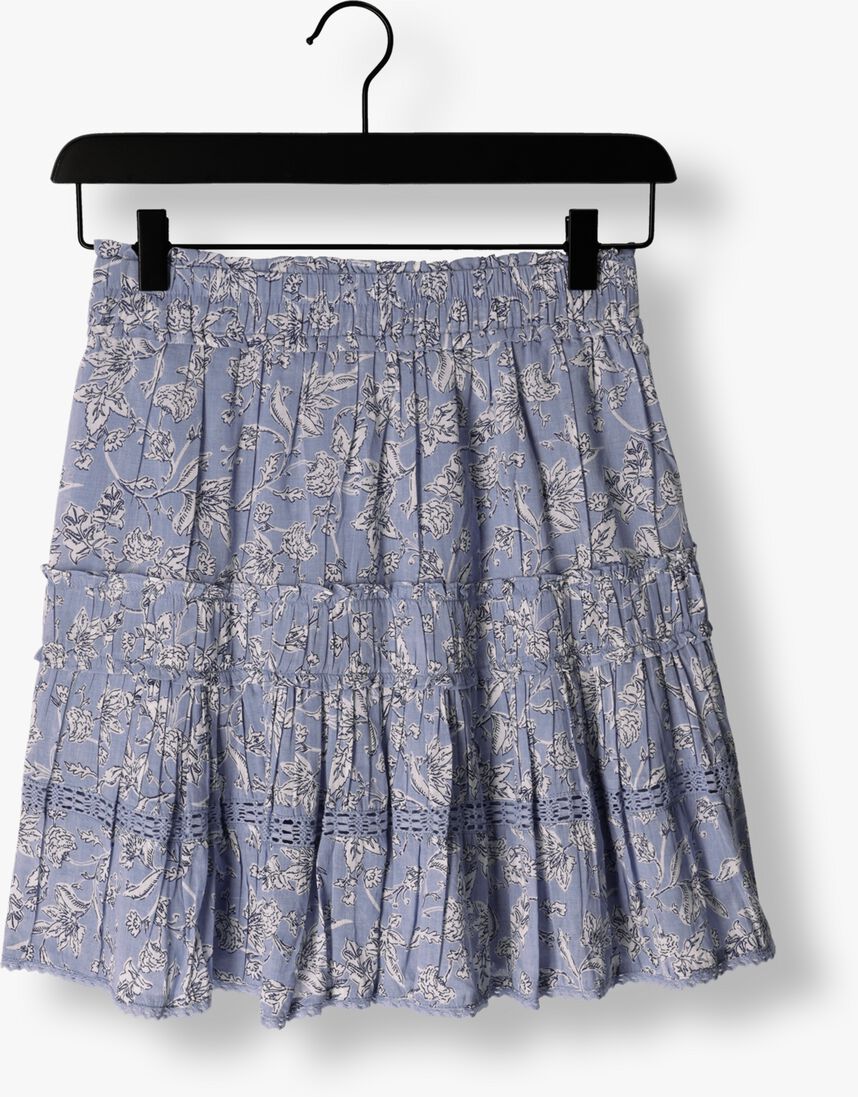 NEO NOIR blauwe neo noir minirok cosy s stencil flower skirt