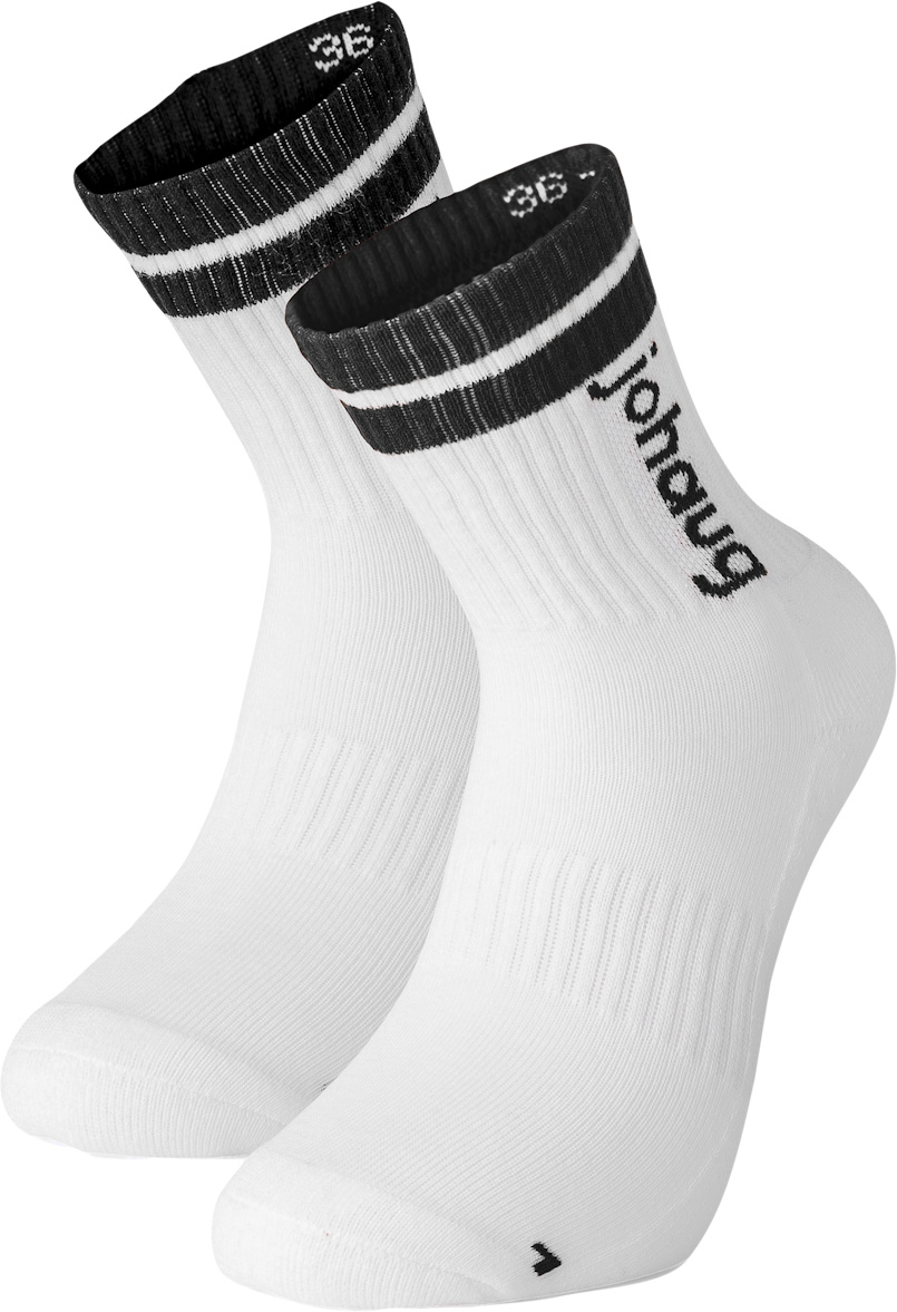 Retro Sports Socks 2-pack White