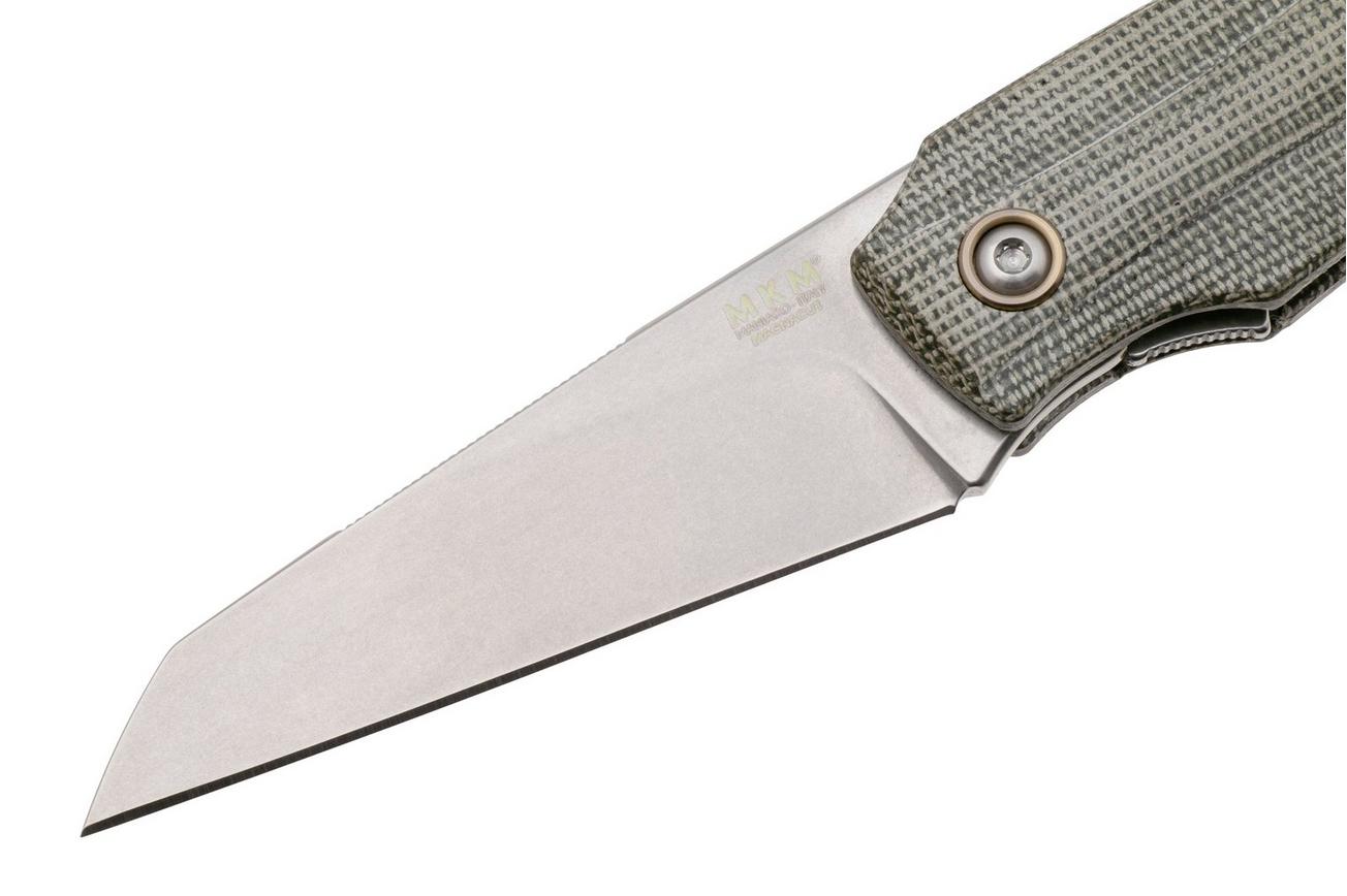 MKM Ice MK IC-GC Stonewashed Magnacut, Green Micarta, zakmes, Tommaso Rumici en Denis Simonutti design
