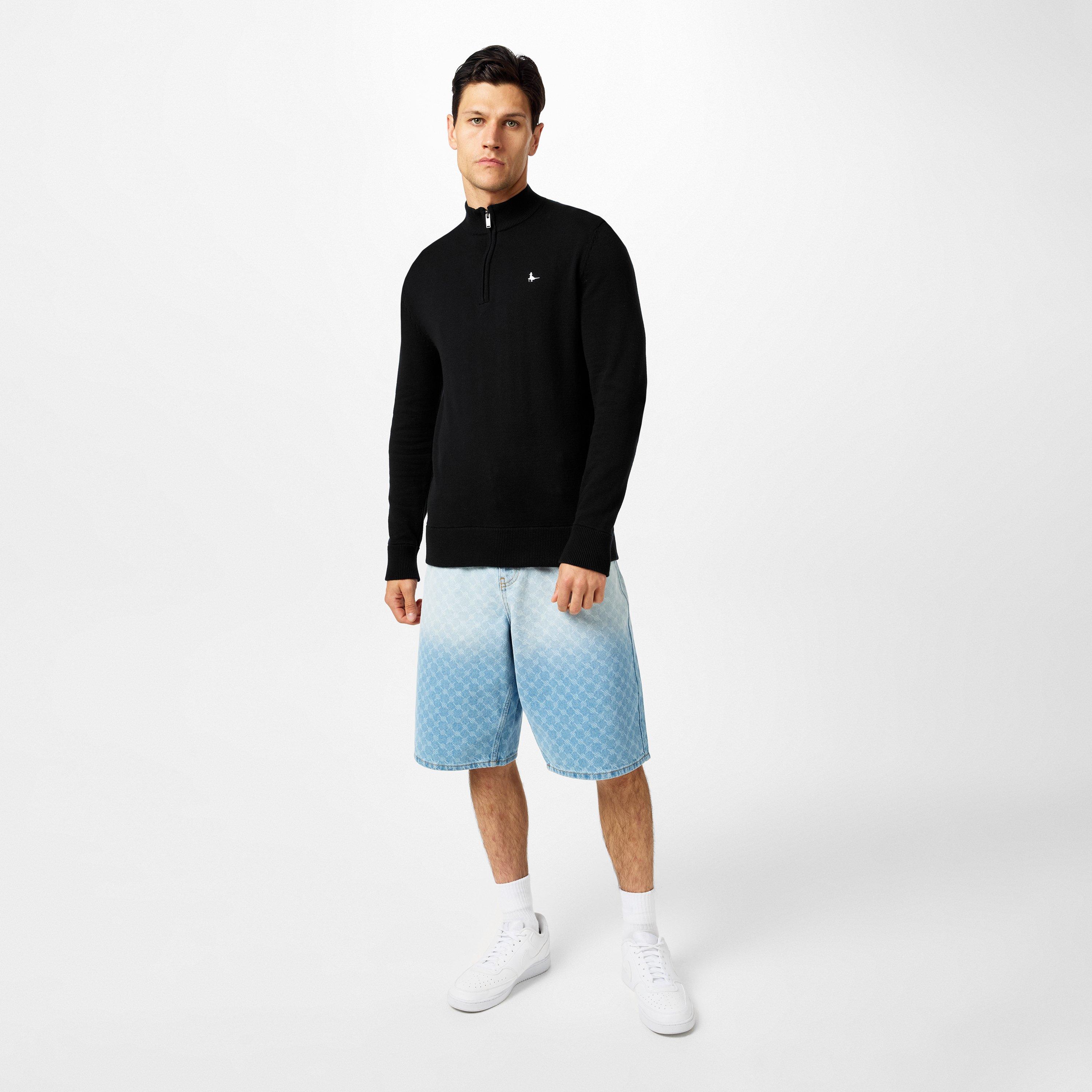 Jack Wills Funnel Neck Half Zip Jumper