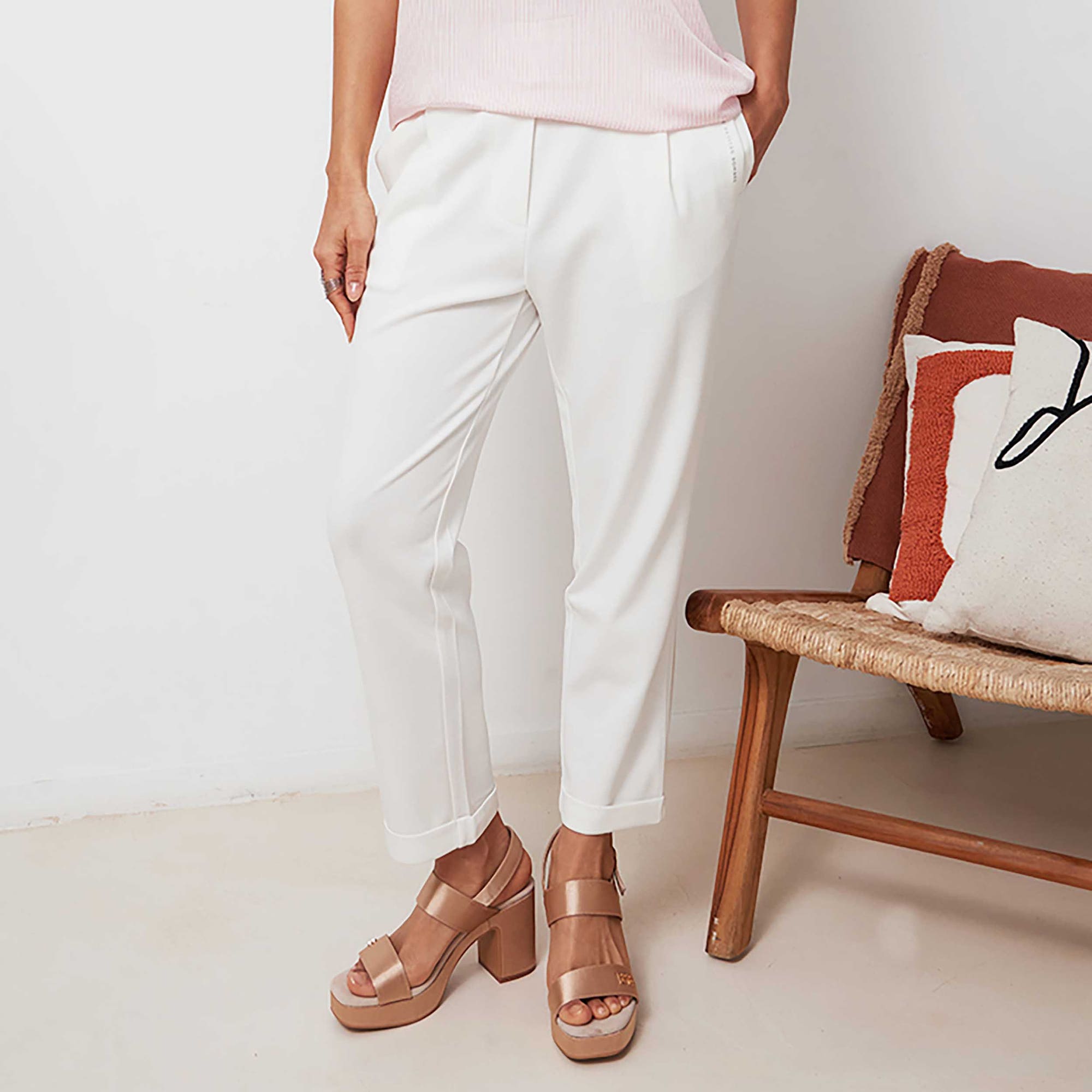 Pantalon Femme blanc