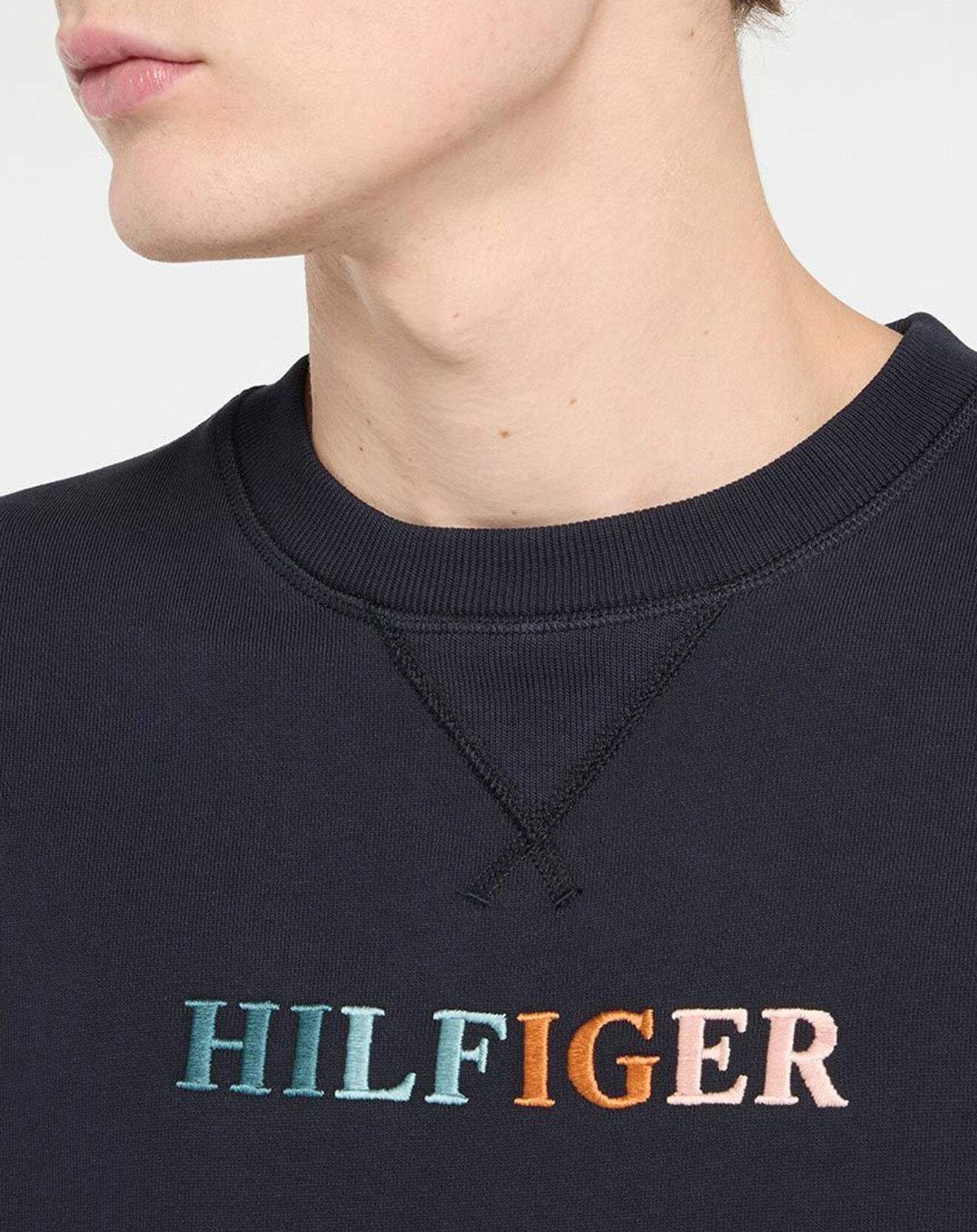Tommy Hilfiger Sweat Contrast Stitch bleu marine