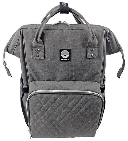 Dooky Wickeltasche Rucksack - Groß - Grey Melange