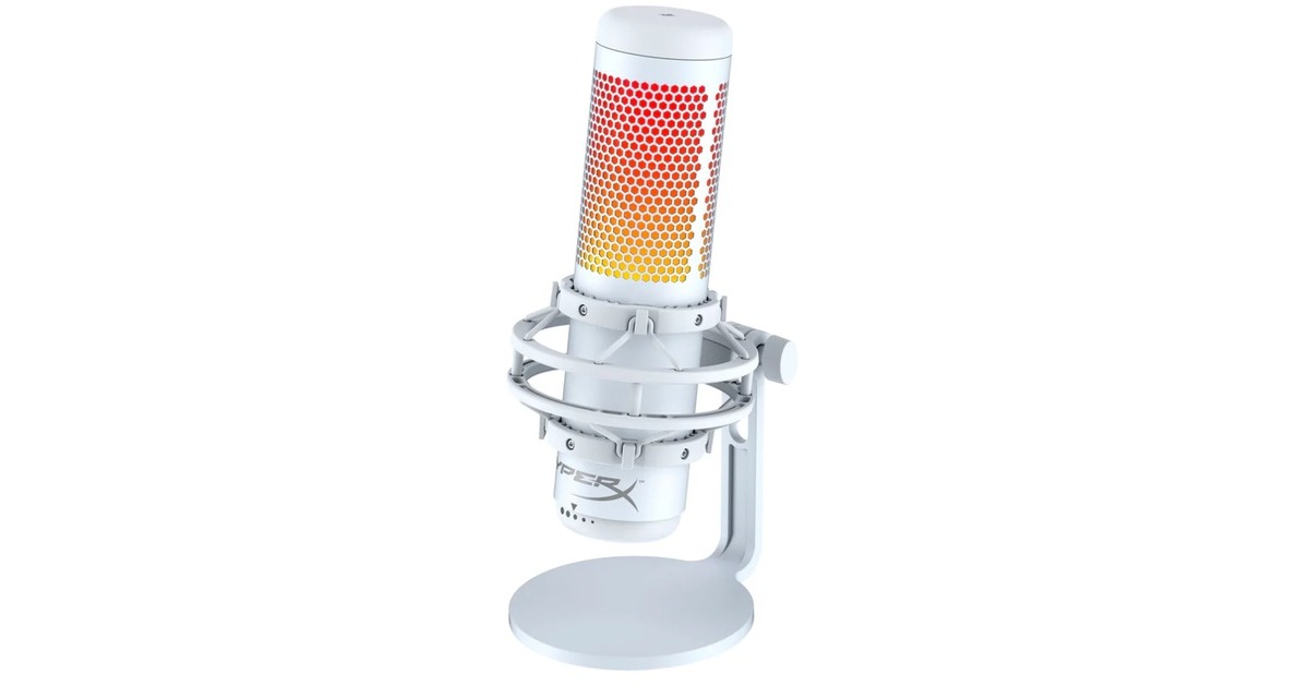 HyperXQuadCast S microfoon  (Wit, RGB led)