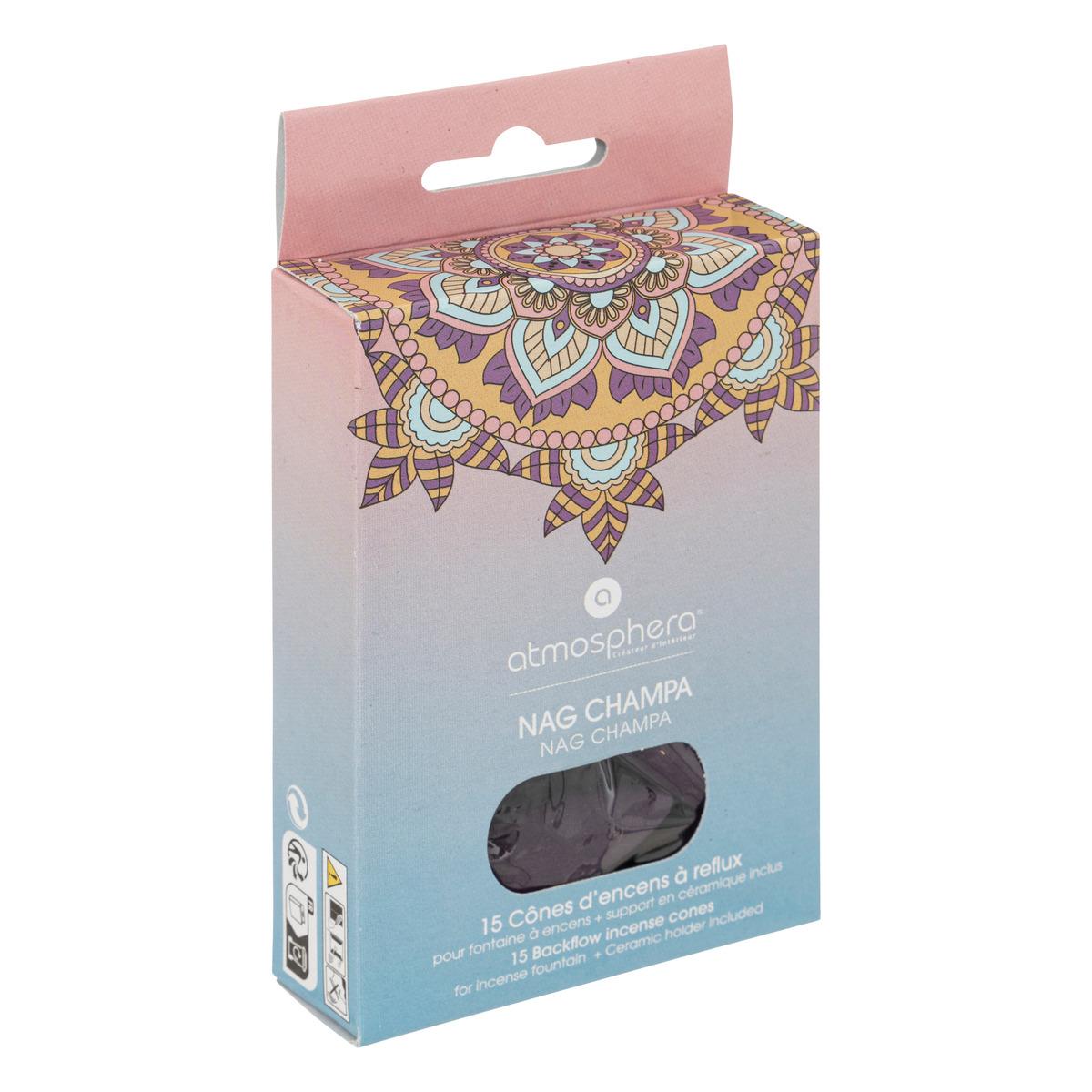 CONE ENCENS ET SUPPORT TALY SANTA X15 PIECES