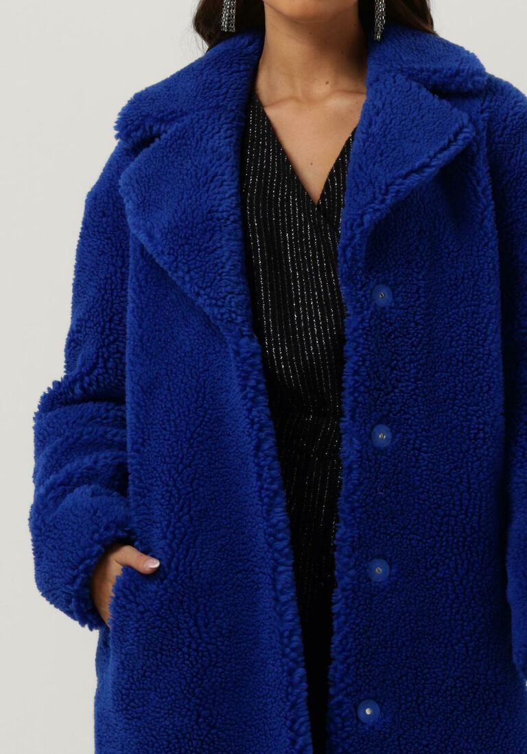 STAND STUDIO blauwe stand studio mantel camille cocoon coat 2020