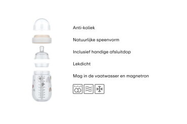 Babyfles Mepal Mio 240 ml - Fairy Garden