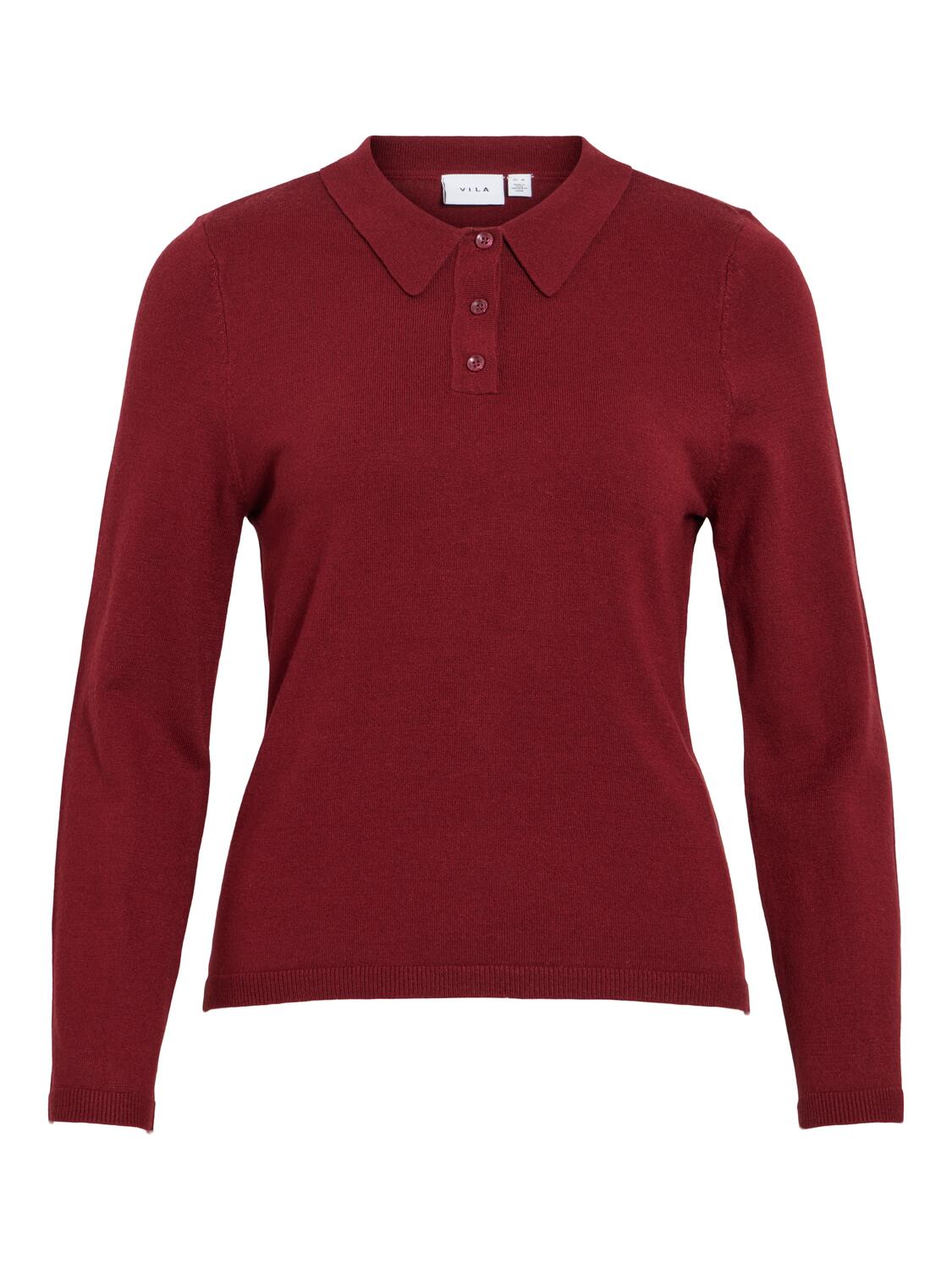 Vila  Viritta L/S polotrøje - Cabernet