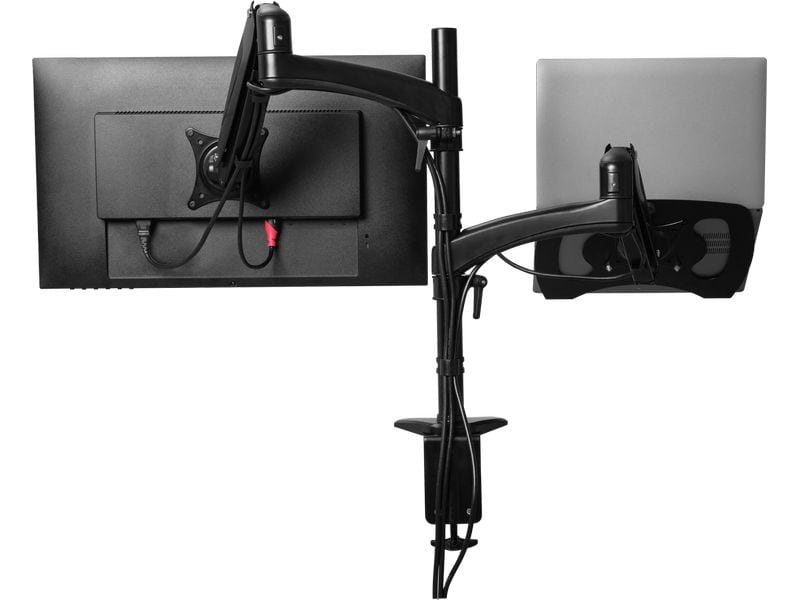Trust Mara Monitor- & Laptop-Arm bis 16 kg – Schwarz Ergonomische Halterung für Monitor und Laptop