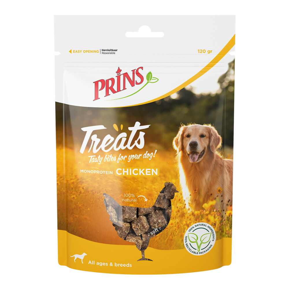 Prins Treats HondensnacksKip120 gr