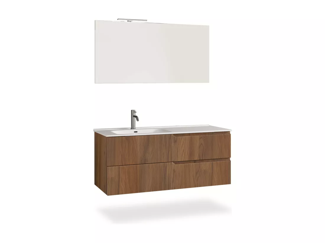 Ensemble salle de bain SX vasque 4 pièces VENERE chêne