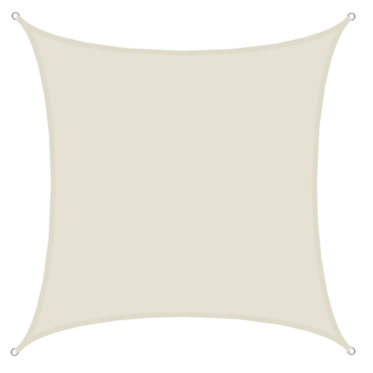 AMANKA 4x4 beige waterafstotende polyester schaduwdoek