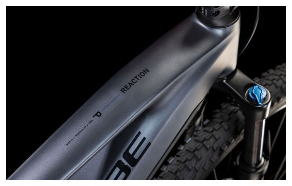 VTT Électrique Semi-Rigide Cube Reaction Hybrid Pro 600 Shimano Deore/Deore XT 12V 600 Wh 27.5'' Gris Metallic 2025