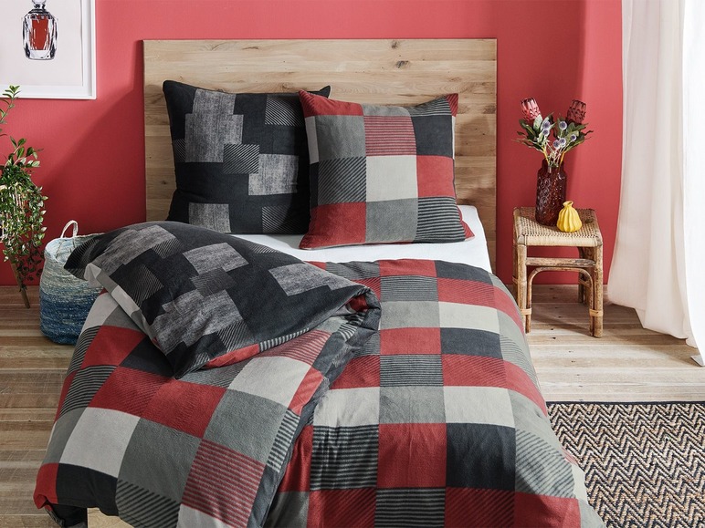 Draaibaar microvezel-fleece beddengoed 140 x 200 cm