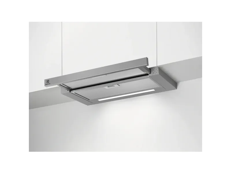 Electrolux LFP416X - Hætte - teleskopisk - bredde: 59.8 cm - dybde: 30 cm - udtrækning og recirkulation (-) - grå