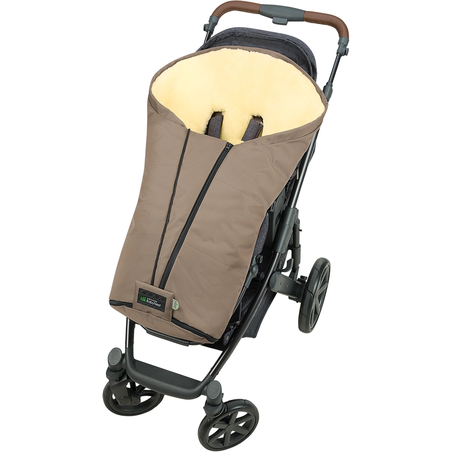 odenwälder Lammfell-Fußsack Henry sweet chocolate