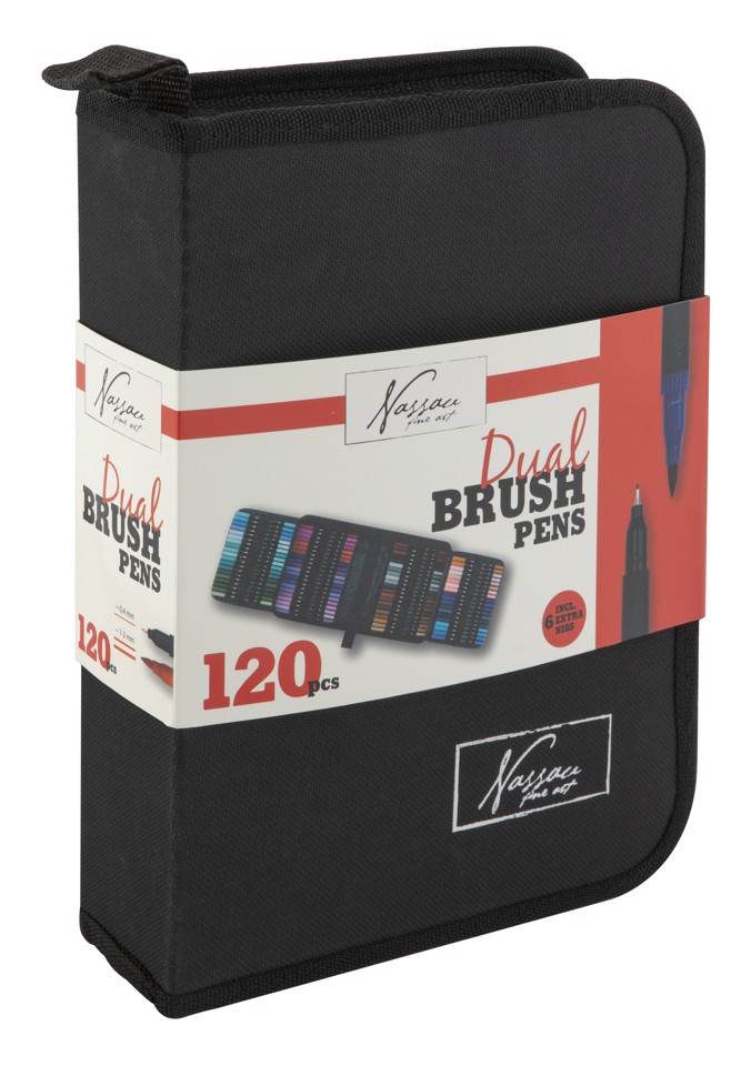 Nassau - Dual Markers 2-i-1 Tuscher - 120 styk