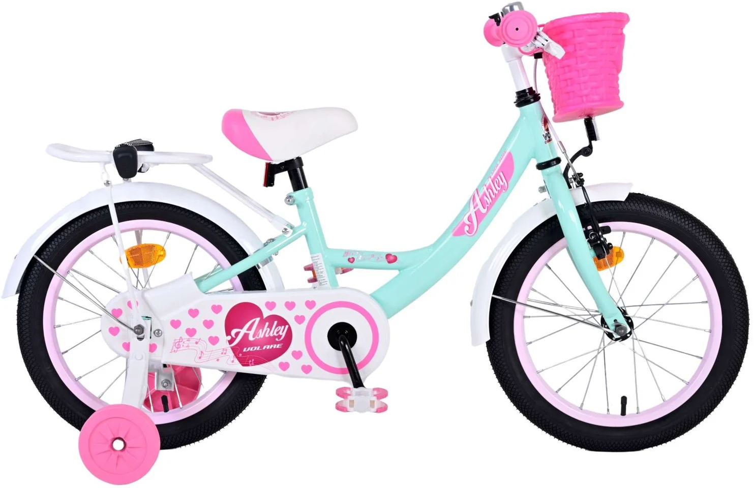 Volare - Børnecykel 16'' - Ashley Grøn