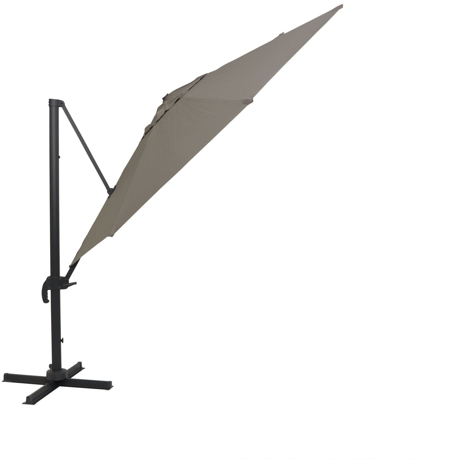 Garden FLAIR Ampelschirm NORMAN 2-teilig 350 cm hellgrau