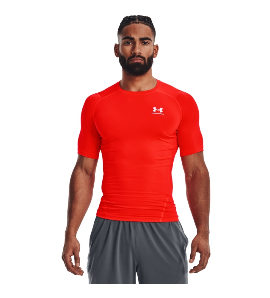 Camiseta de manga curta Under Armour HeatGear, vermelha