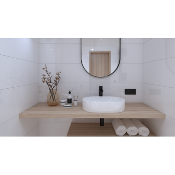 Wandtegel 90 x 30 cm keramiek wit 1,08 m²