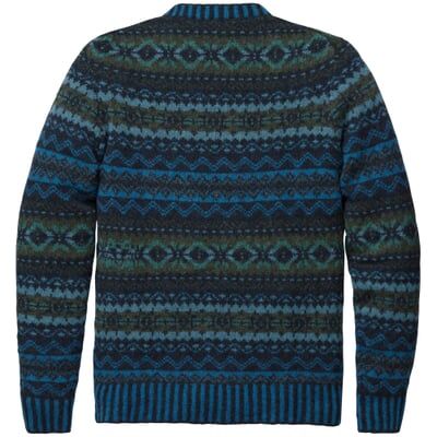 Herrenpullover gemustert, Blau