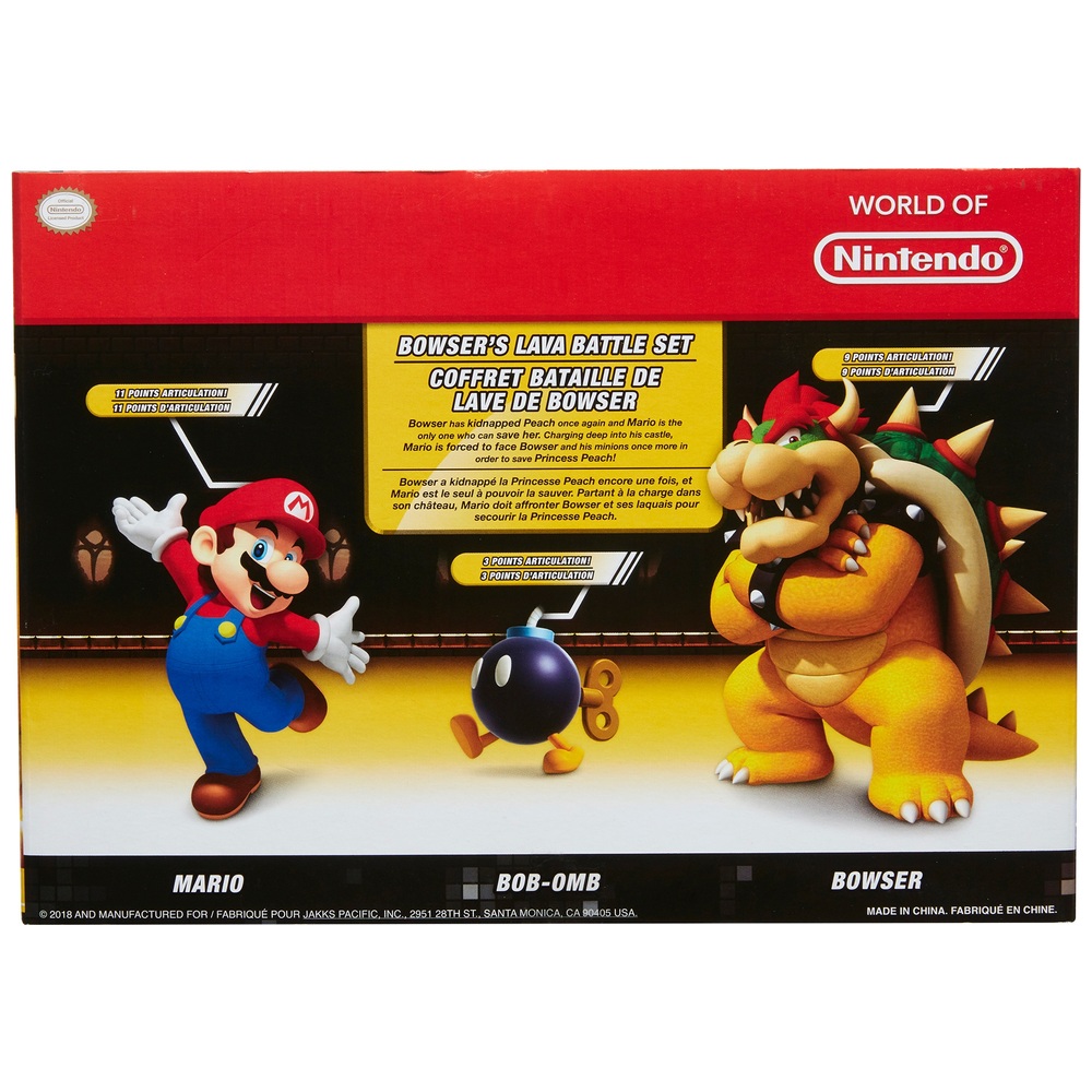 Nintendo Super Mario Bowser's Lava Battle Set