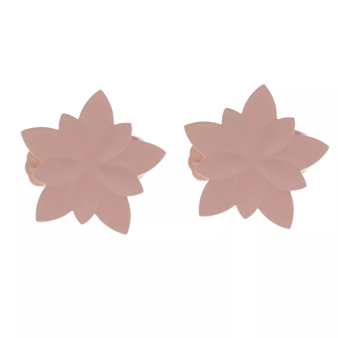 Lot de 2 pinces rideaux Nymphéas Rose poudré