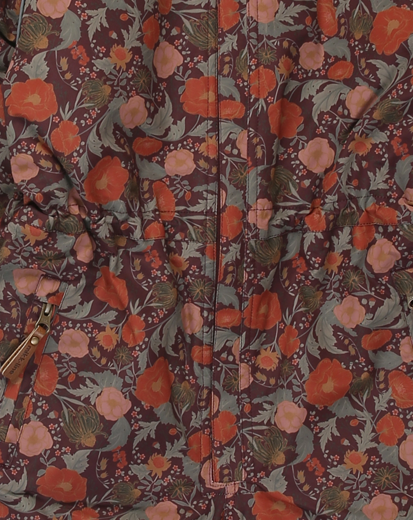 Schneeanzug JR - FLORAL in decadent chocolate