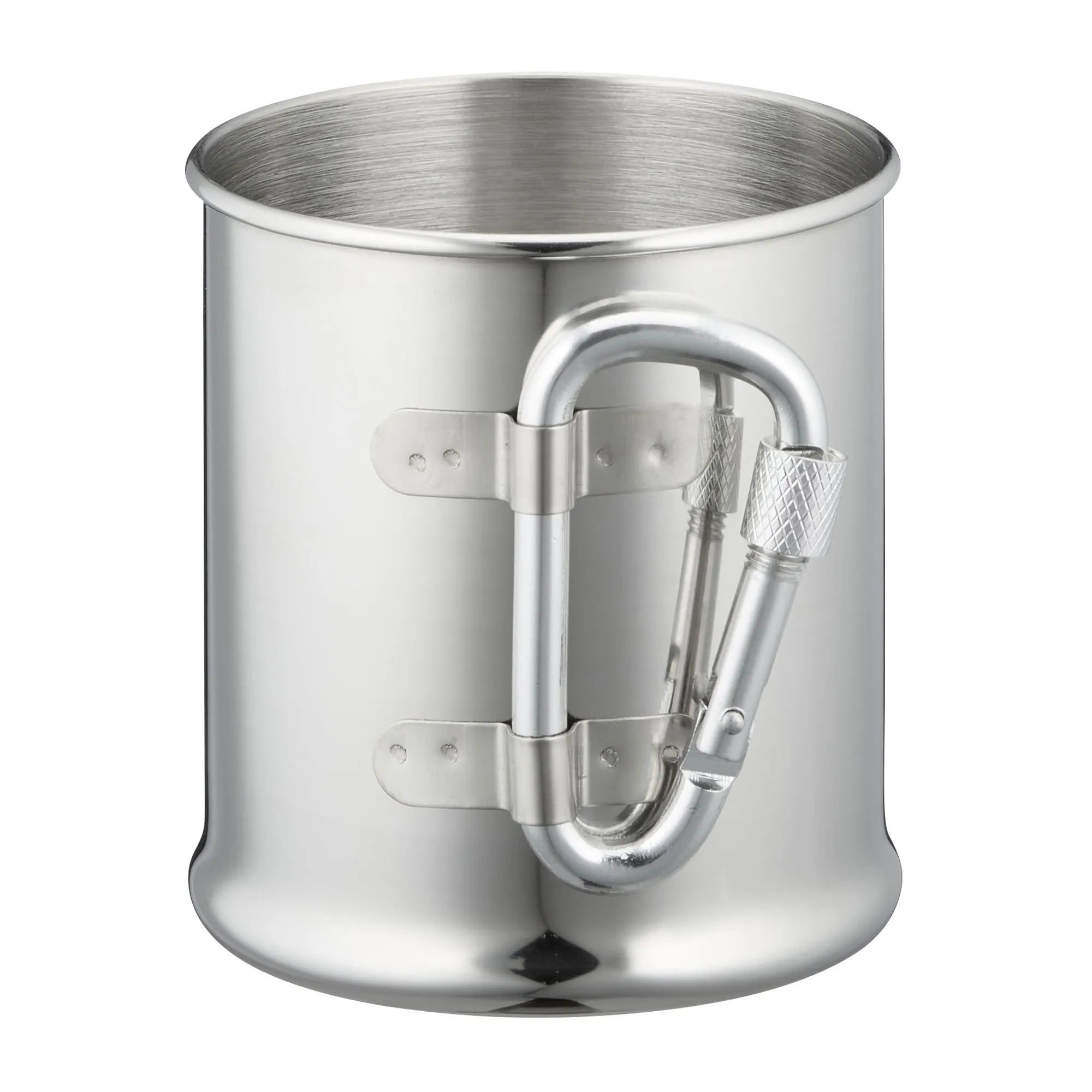 Fox Outdoor -  Edelstahlbecher mit Karabiner 220 ml