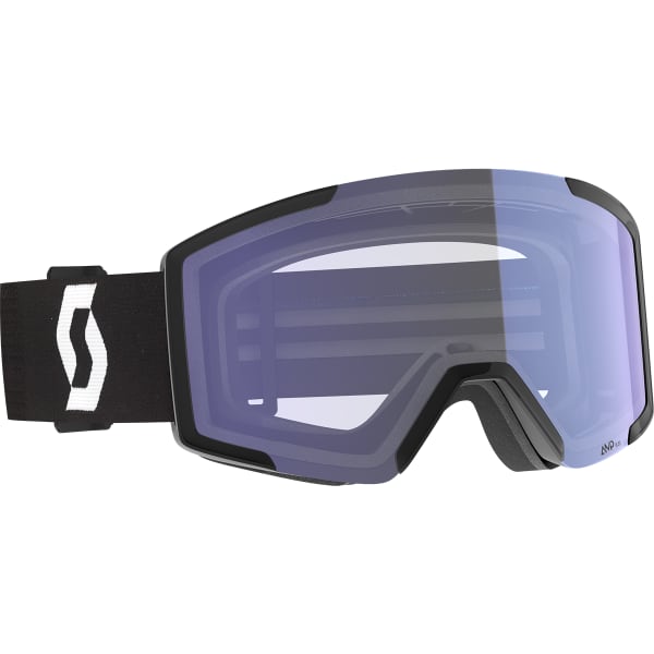 Masque de ski SCOTT SHIELD MINERAL BLACK/WHITE ILLUMINATOR BLUE CHROME