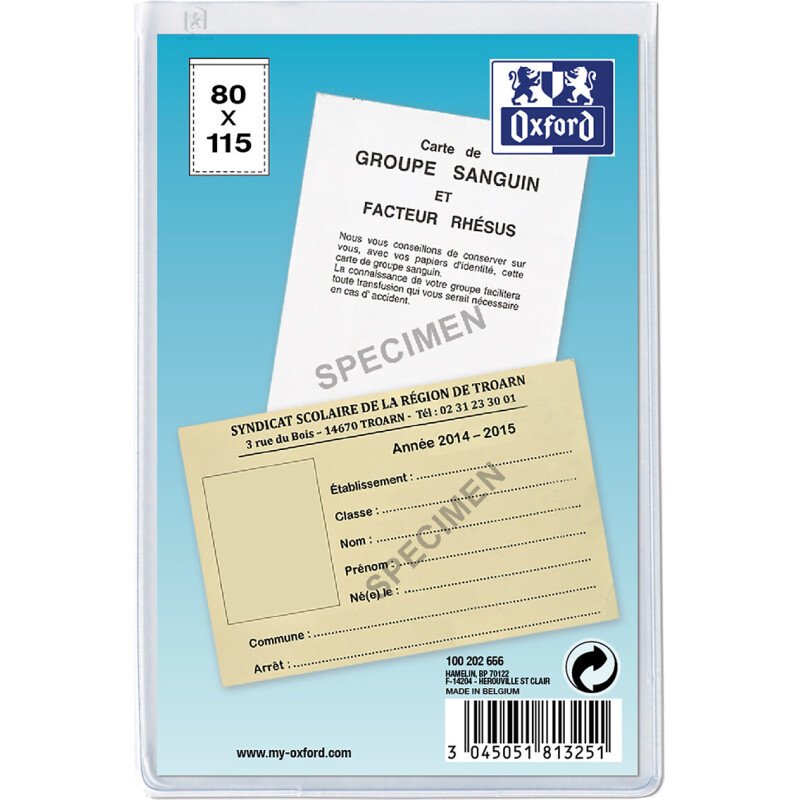 Etui multi-usage 8x11,5 PVC 20/100ème incolore