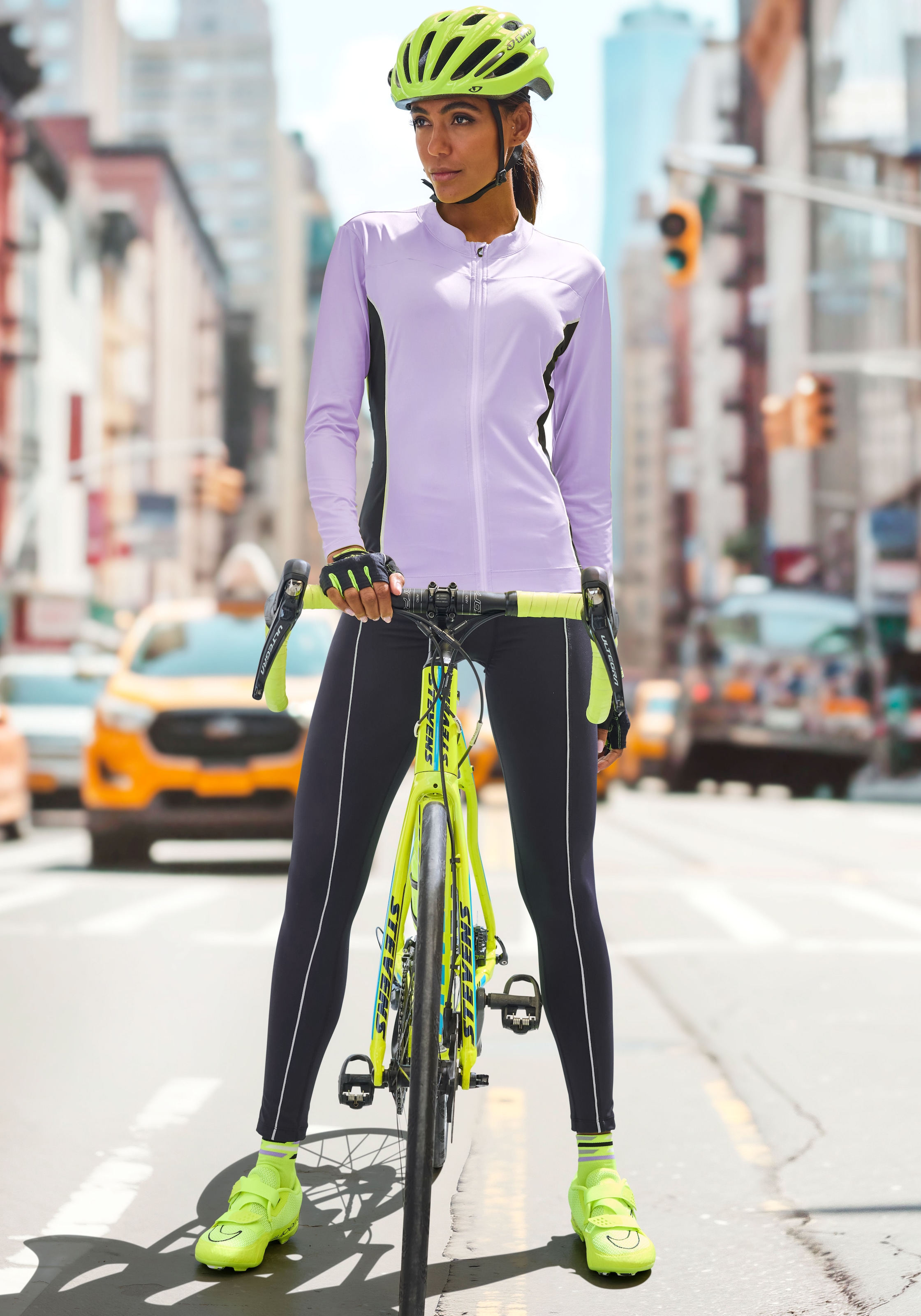 Vivance active Funktionsshirt »- Fahrradshirt« mit reflektierenden Details, Radsport