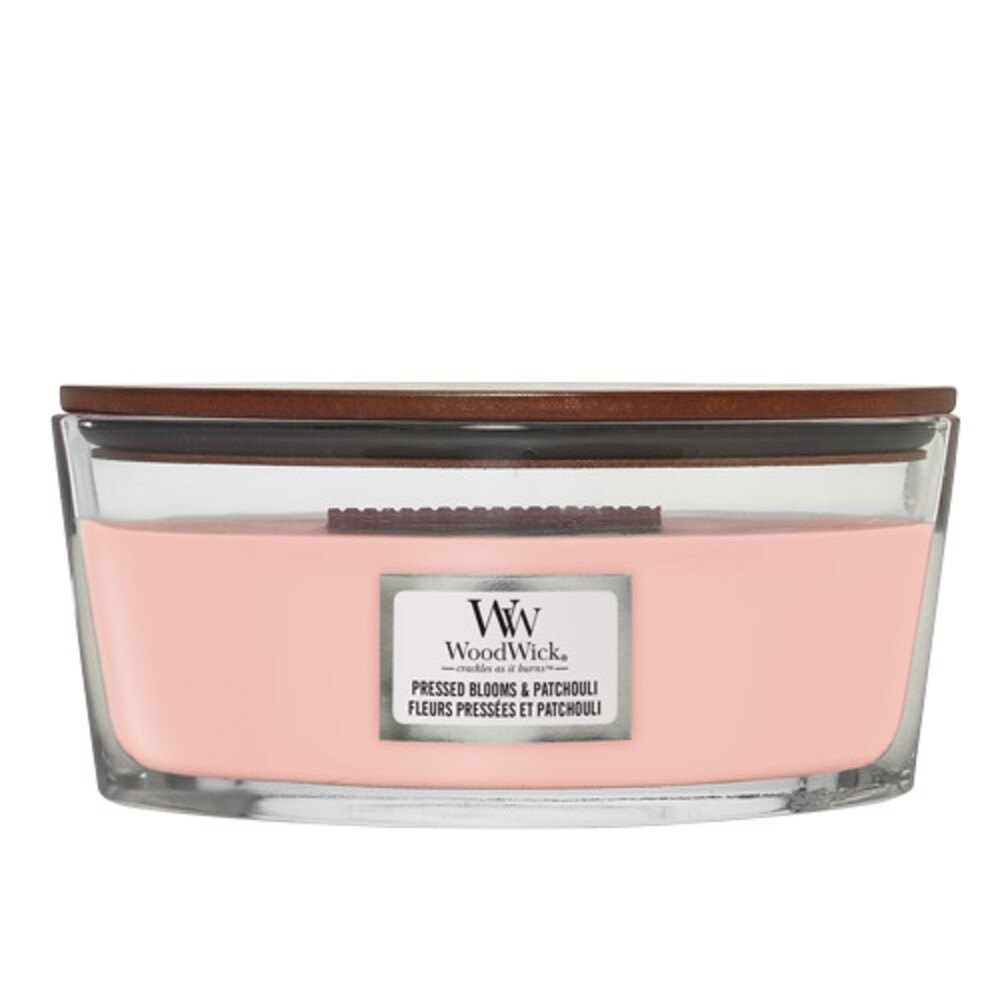 WoodWick Geurkaars Ellipse Pressed Blooms & Patchouli454 gr