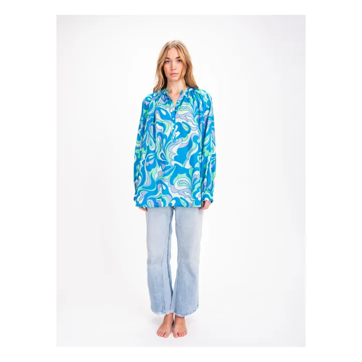 Virginie de Vinster Blouse Gobinde | Bleu
