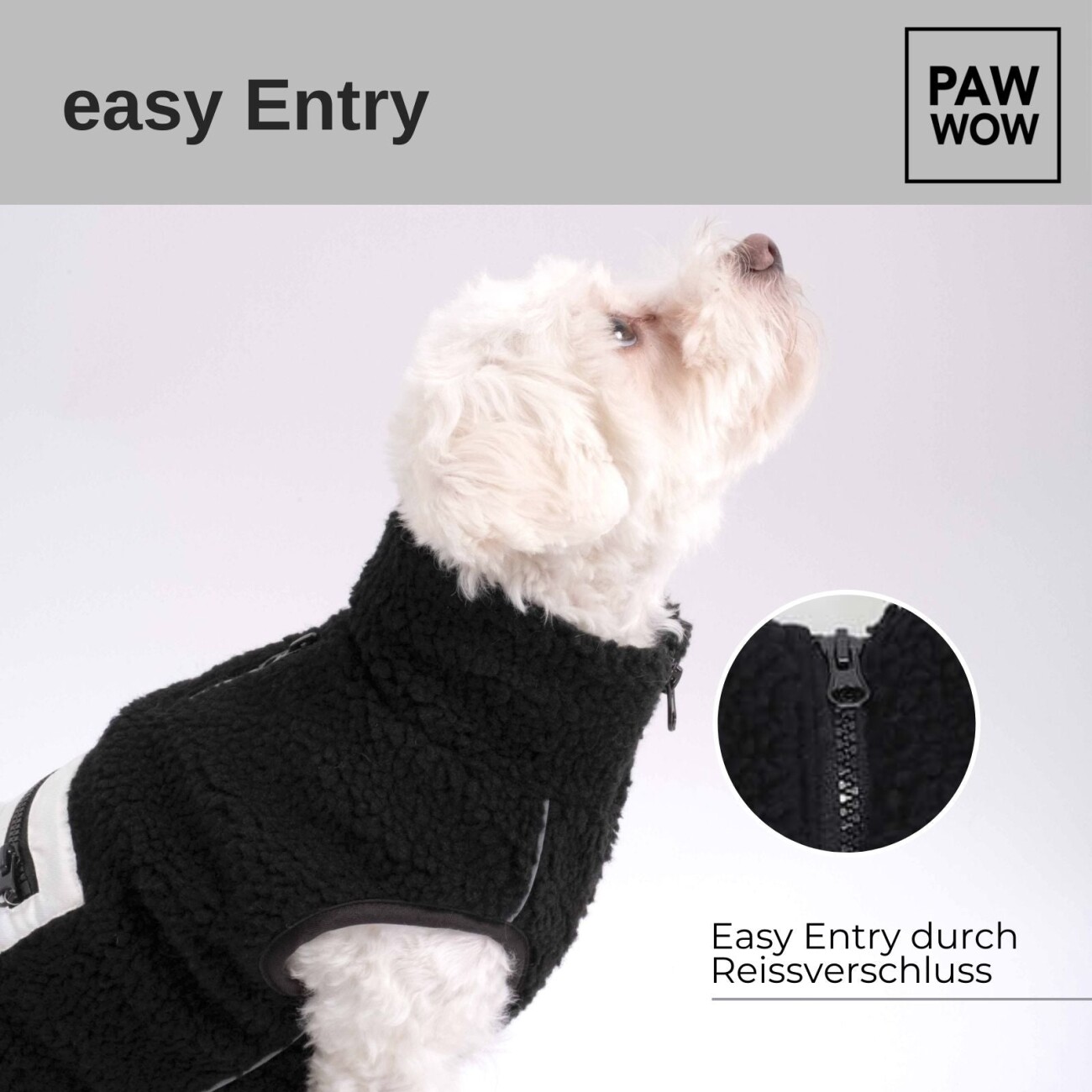 PAW WOW Hundejacke MIKA Schwarz S